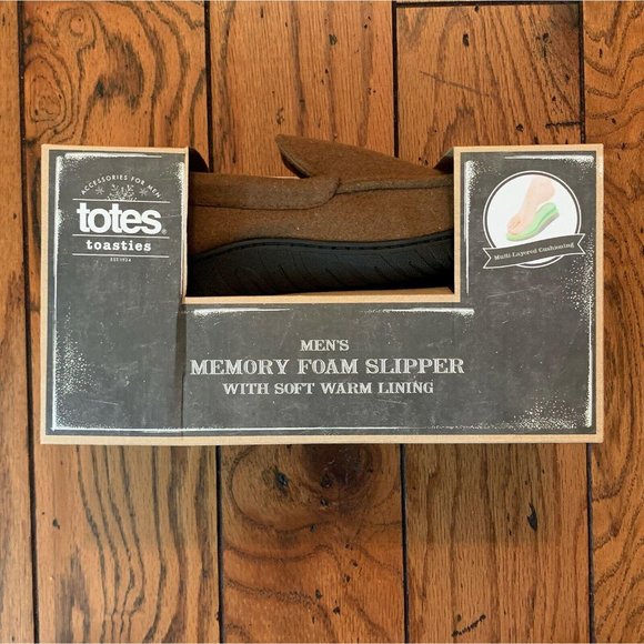 Totes Toasties Memory Foam Slippers Sz Med 8-9 - Picture 2 of 2